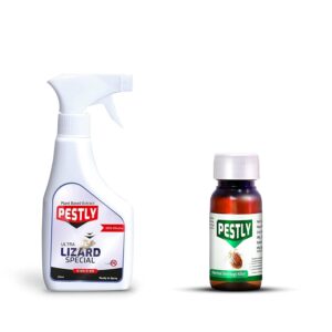 Herbal Lizard Repellent Spray + Bed Bug Concentrate – Combo Pack (250ml + 30ml) | 100% Natural, Chemical-Free | Powerful Protection for Home | Baby & Pet Safe | Easy to Use