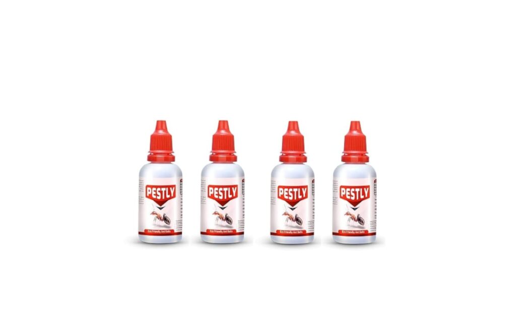 Herbal Ant Bait Gel | Pet-Safe & Baby-Safe | 100% Eco-Friendly Ant Killer Liquid for Home, Kitchen & Garden | (30ml, Pack of 4)