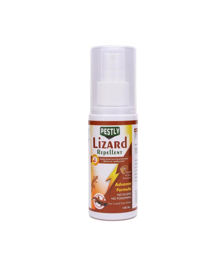 Herbal Lizard Repellent Spray for Home | Permanent Solution to Keep Lizards Away | Chemical Free | Powerful Protection & Lizard Trap | Lizard Out | Easy Application | Family & Pet Safe (100 ml)