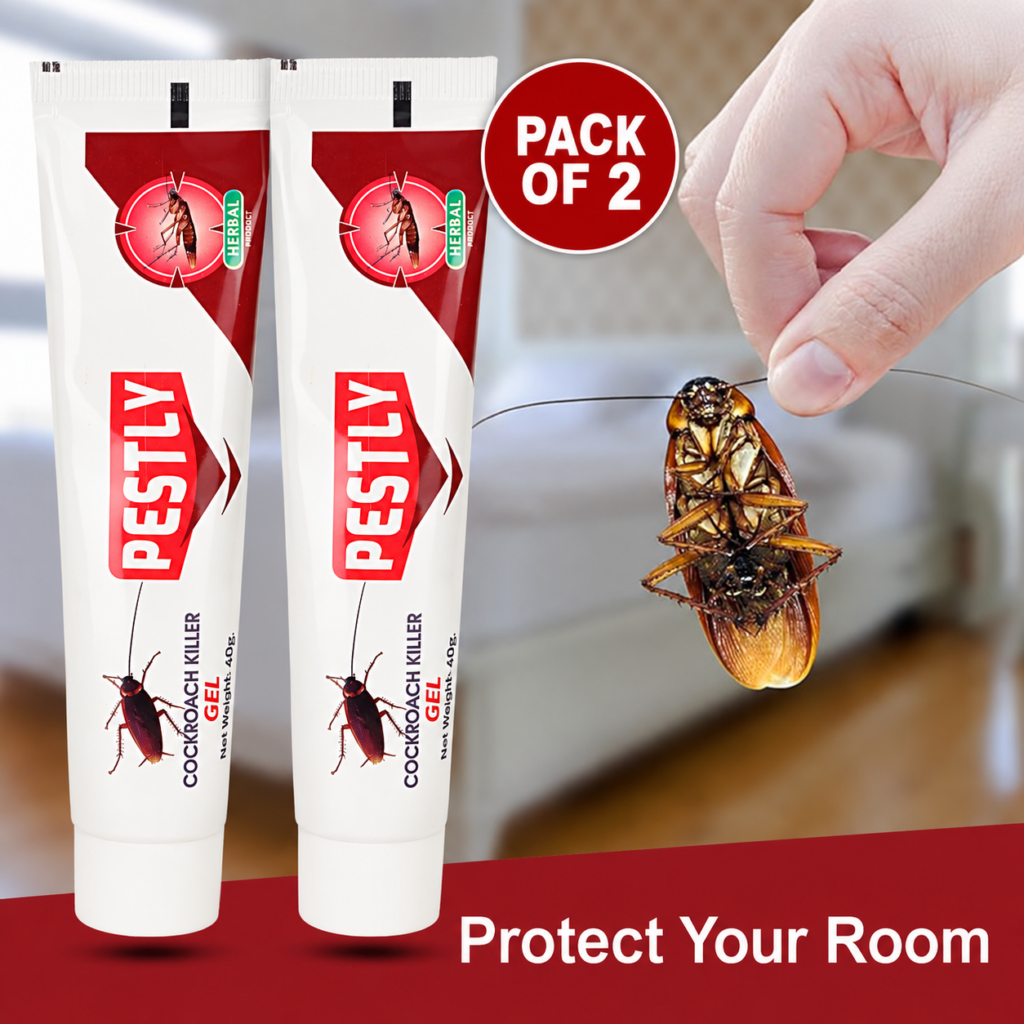 Pestly Cockroach Gel – Powerful & Easy-to-Use Cockroach Bait, 40 g × 2 Tubes